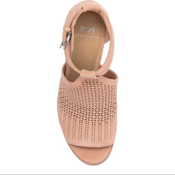 🆕 Marc Fisher leather open toe sandals pink 8  - Picture 2 of 10